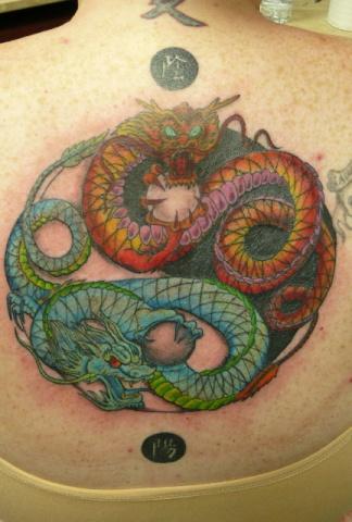 Tattoos - Dragon Yin Yang - 86041